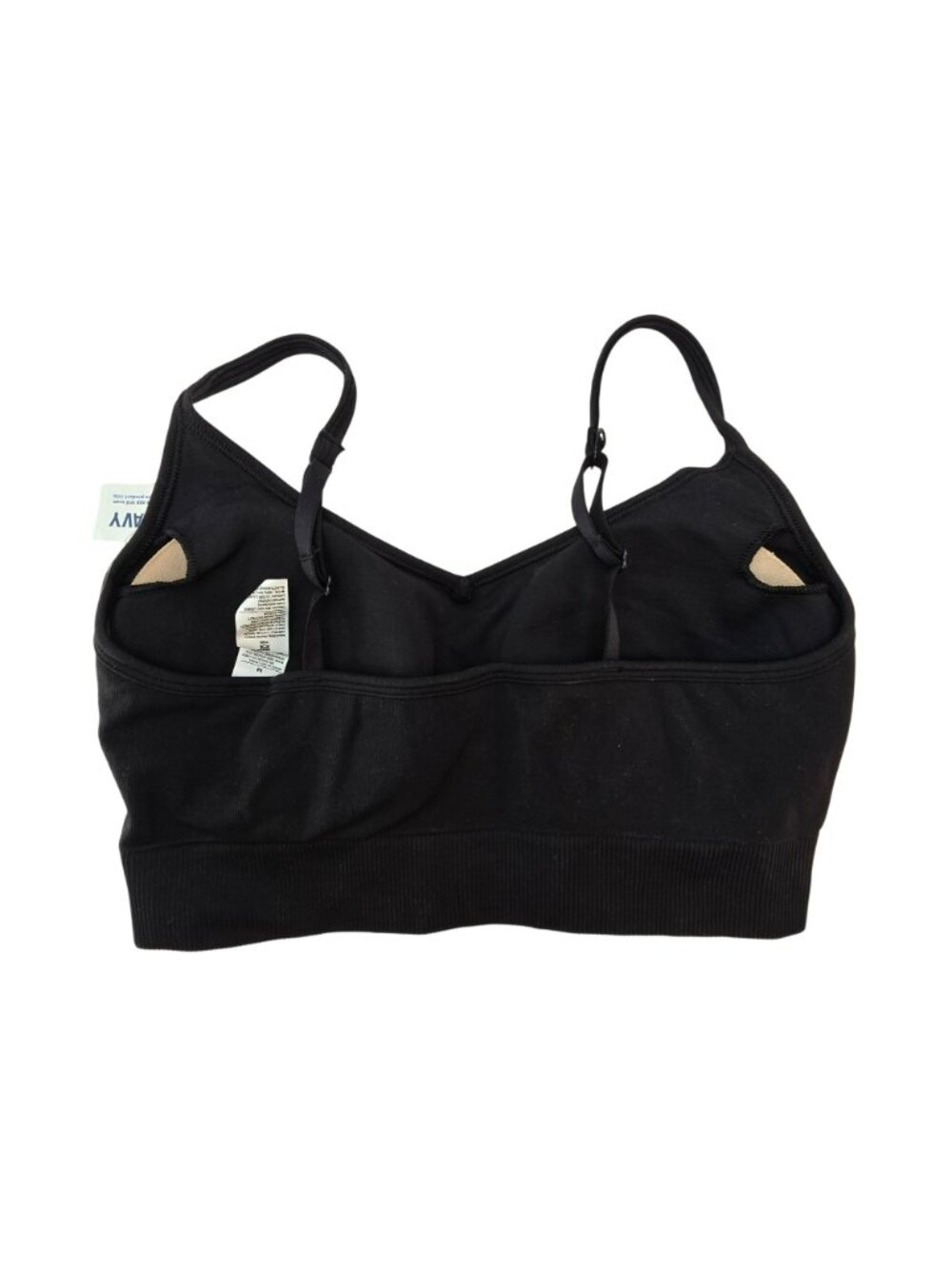 Old Navy Active Womens Black Seamless Sports Bra Adjustable Straps Medium jj4329 - Picture 3 of 5